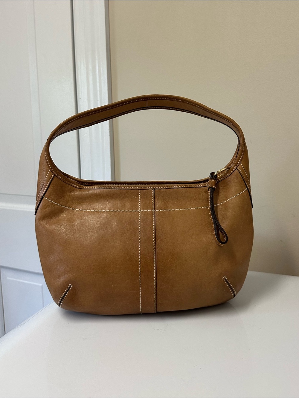 Coach Vintage Ergo Hippie Top Zip Hobo Round Shoulder Bag Purse